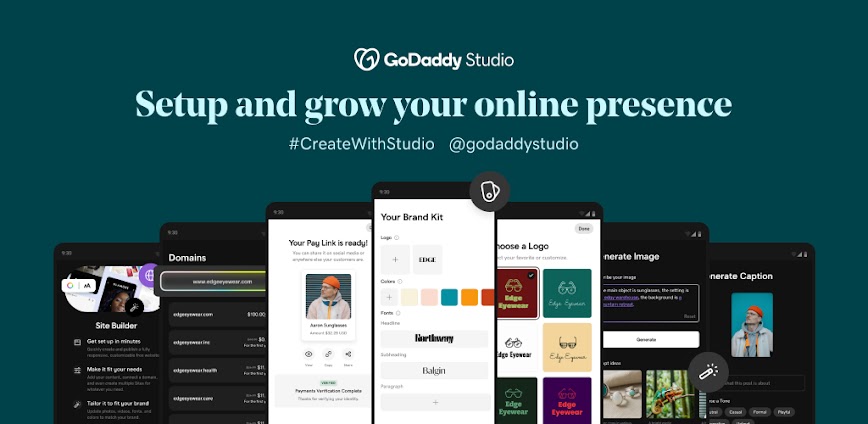 GoDaddy Studio background